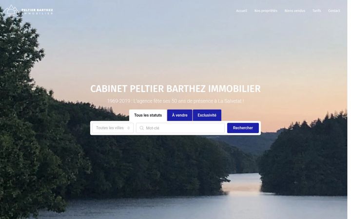 Skærmbillede af immobilier-lasalvetat.com