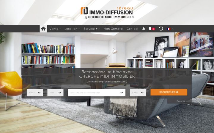 Screenshot of immobilier-provence-gard.com