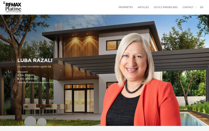 Skærmbillede af immobilier-rive-sud-montreal.com