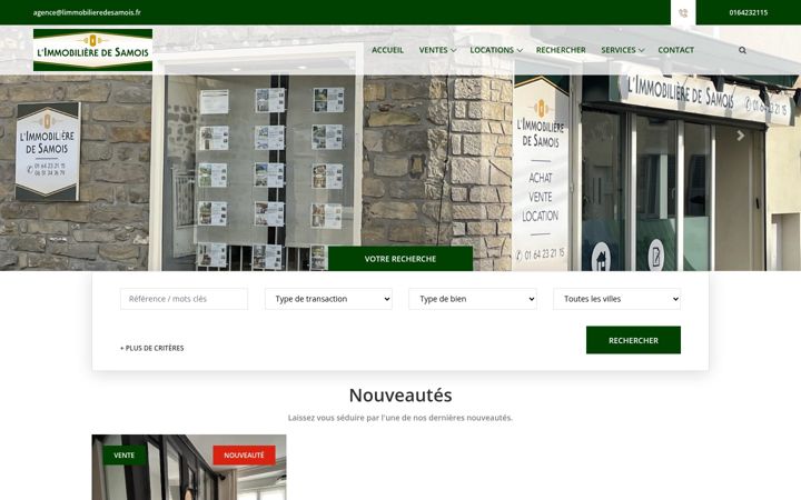 Skærmbillede af immobilier-samoissurseine.com