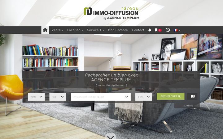 Screenshot of immobilieralpilles.com