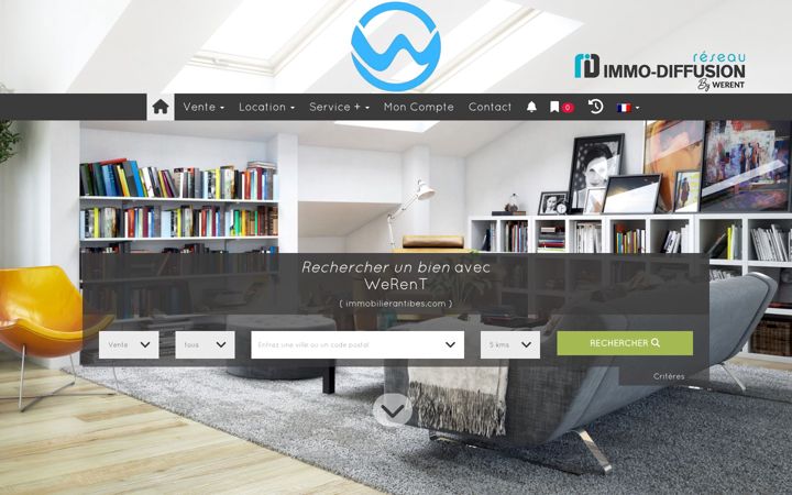 Screenshot of immobilierantibes.com