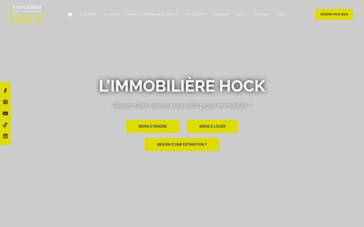 Screenshot of immobiliere-hock.be