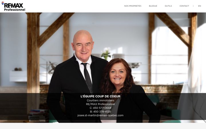 Captura de ecrã de immobilierequipecoupcoeur.com