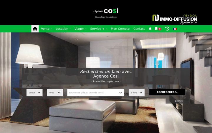 Screenshot of immobiliertroyes.com