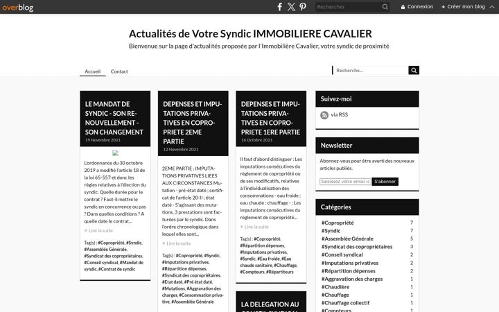 Screenshot of immocavalier-actu.com