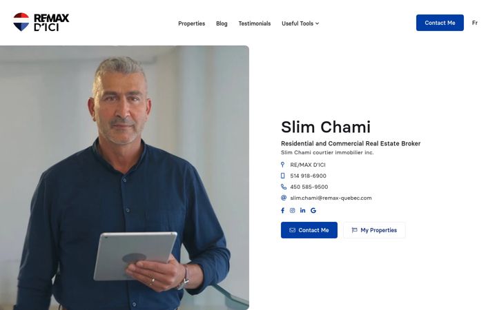 Captura de ecrã de immochami.com
