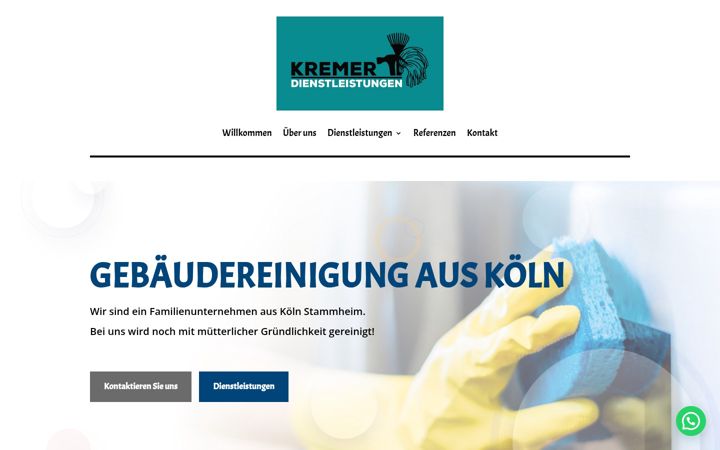 Screenshot of immoclean-koeln.de