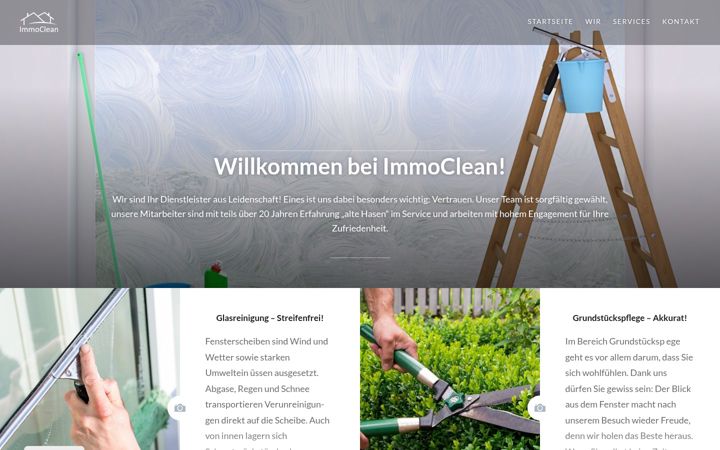 Screenshot of immoclean24.de