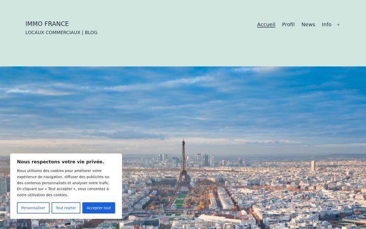 Screenshot of immocommerciaux.fr