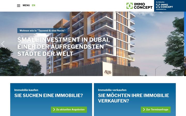 Screenshot of immoconcept.eu