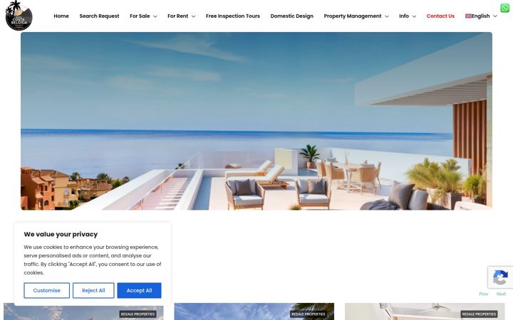 Screenshot van immocostabelgica.com