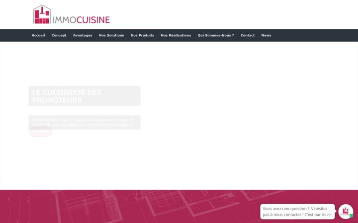 Screenshot of immocuisine.fr