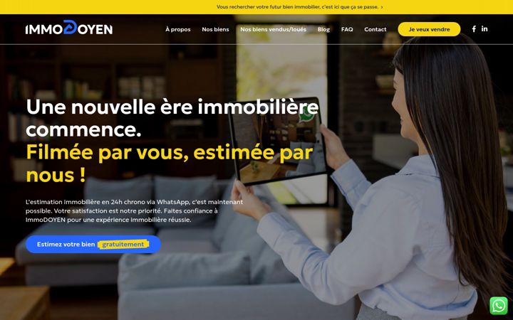 Screenshot van immodoyen.com