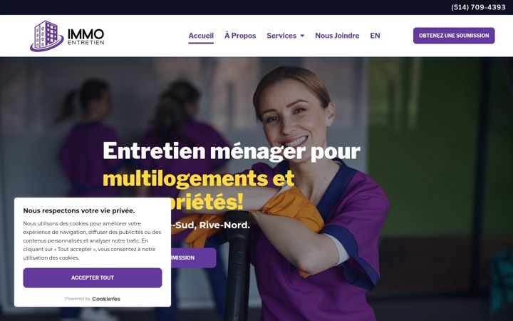 Screenshot of immoentretien.com