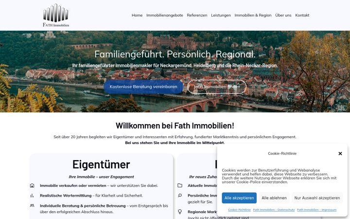 Screenshot of immofath.de