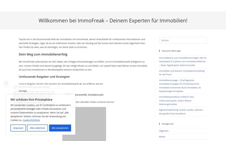 Screenshot van immofreak.com