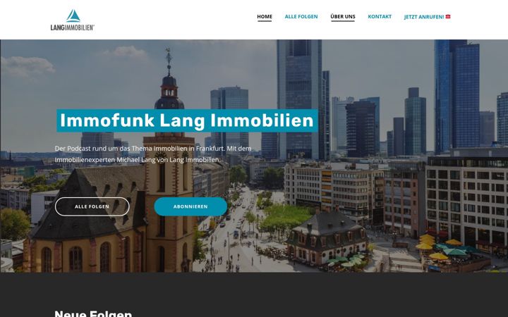 Screenshot of immofunk-langimmobilien.de