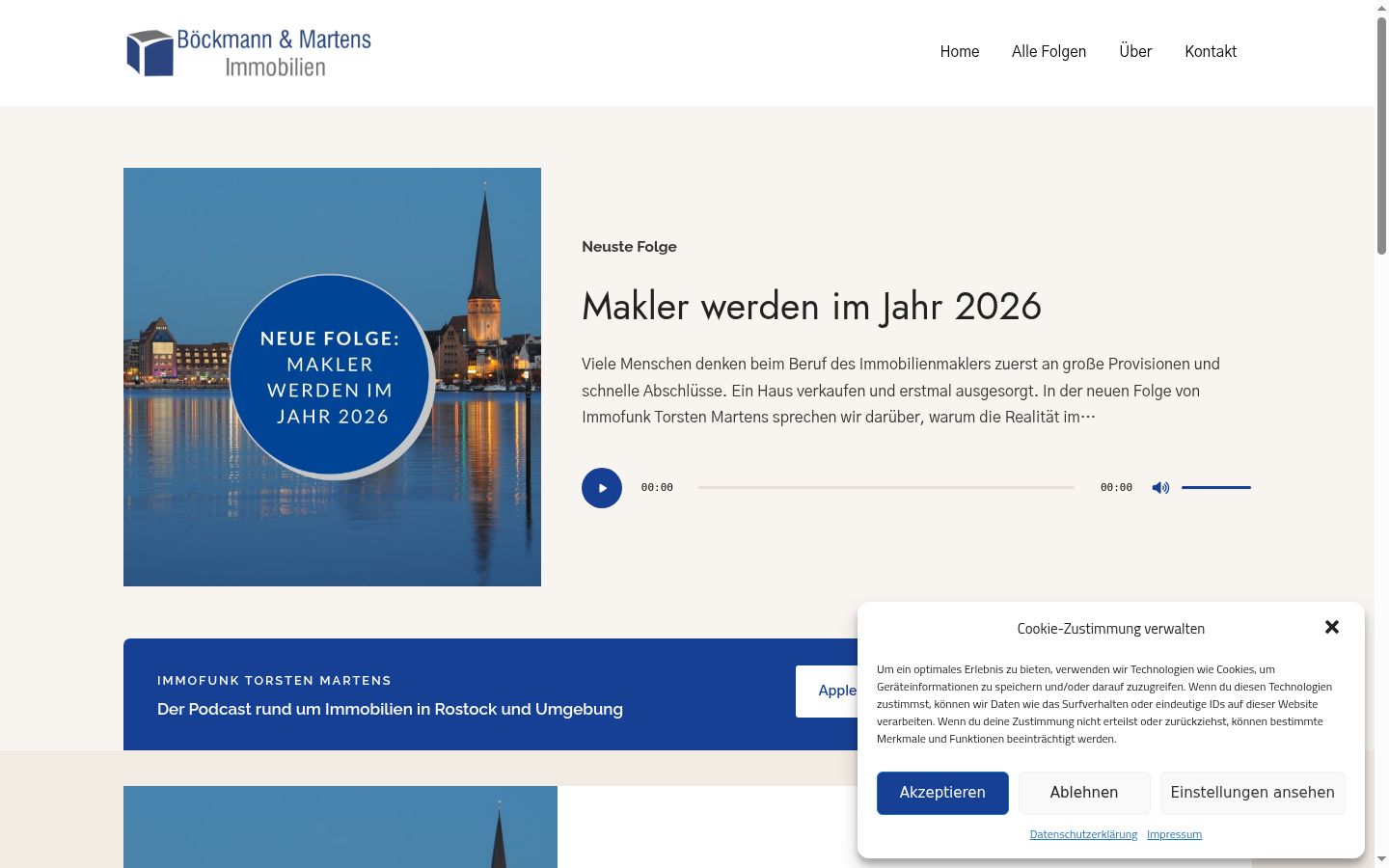 Screenshot tal-banner tal-kunsens muri qabel kwalunkwe interazzjoni