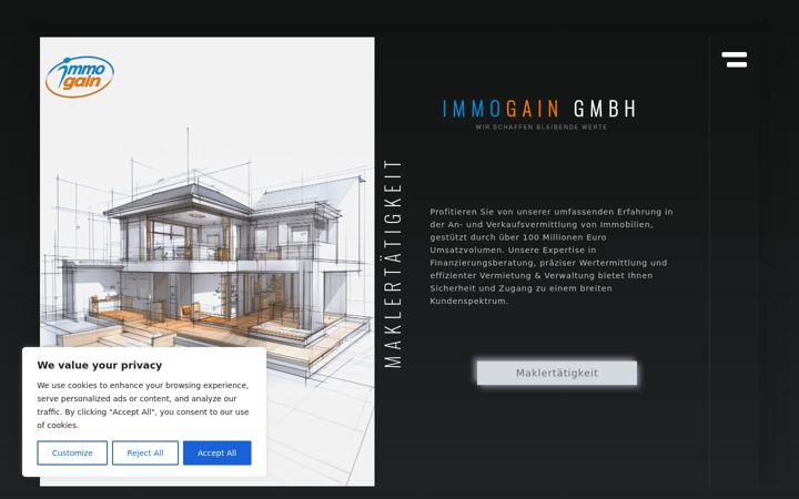 Screenshot of immogain.de