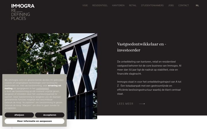 Screenshot van immogra.com