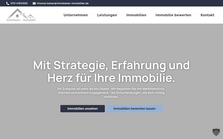 Screenshot of immokaiser-immobilien.de