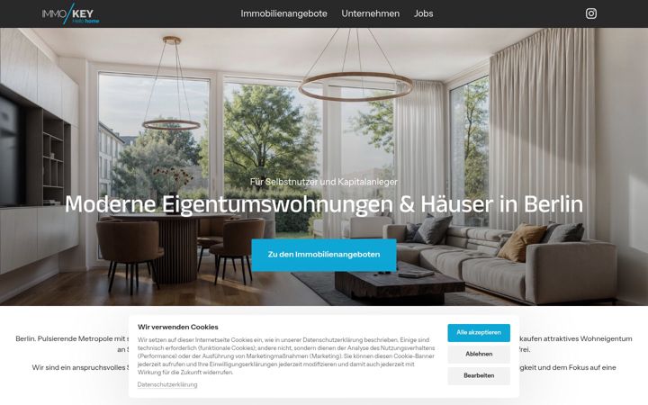 Screenshot of immokey.com