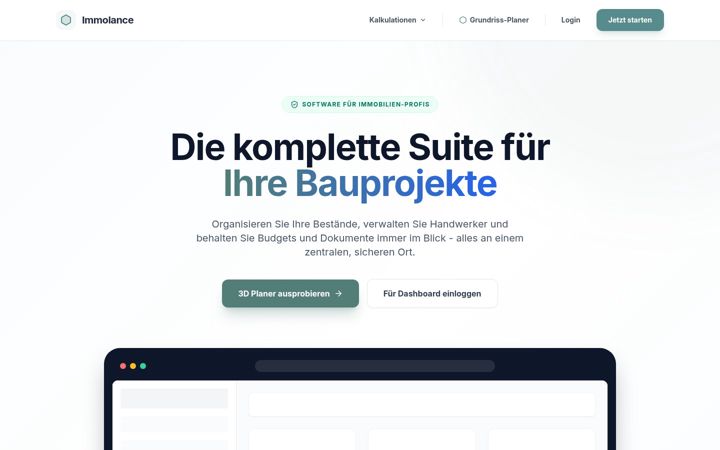 Screenshot of immolance.de
