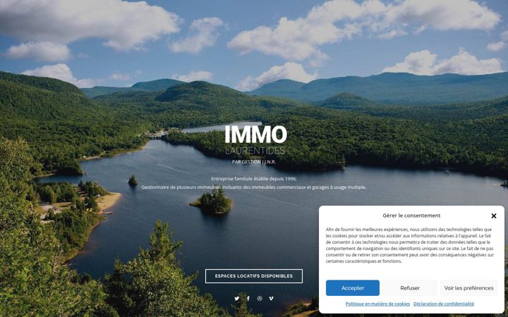 Екранна снимка на immolaurentides.com