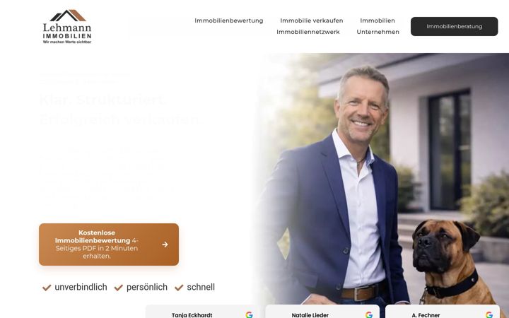Screenshot of immolehmann.de