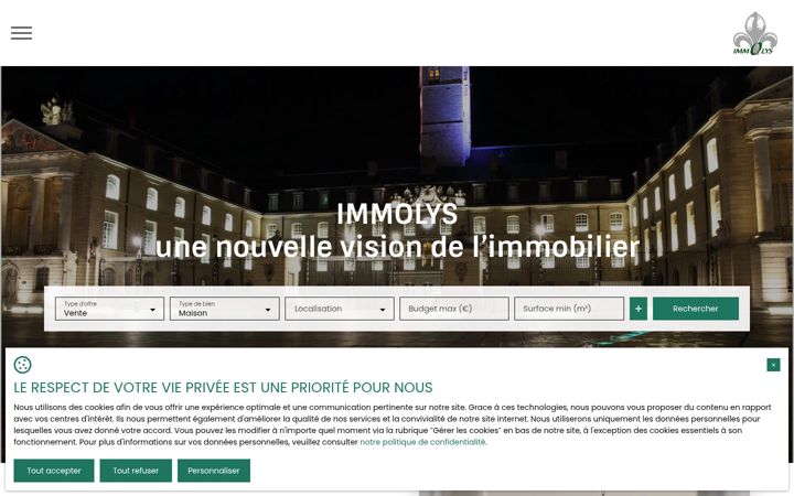 Screenshot of immolys.fr