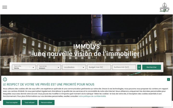 Екранна снимка на immolysbeaune.com