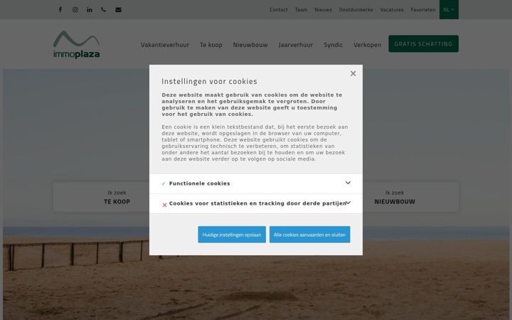 Screenshot of immoplaza.be