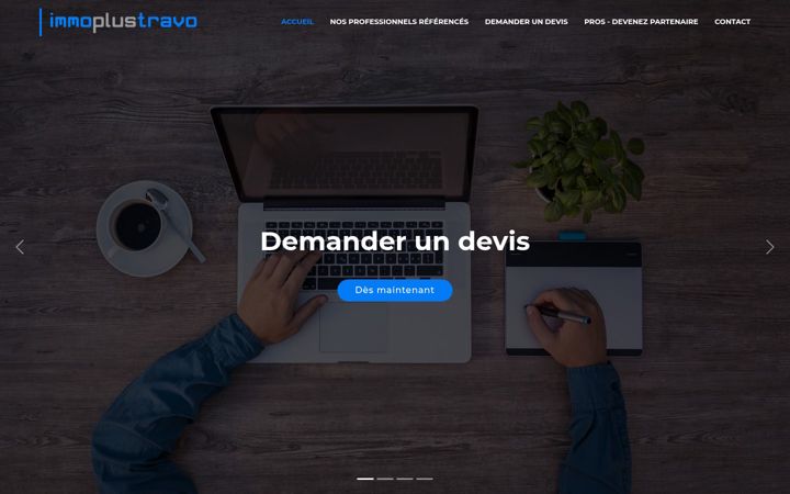 Screenshot of immoplustravo.com