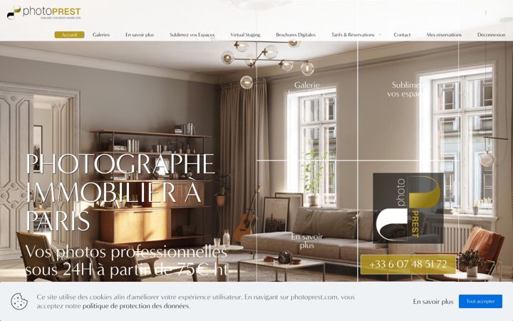 Screenshot of immoprest.com