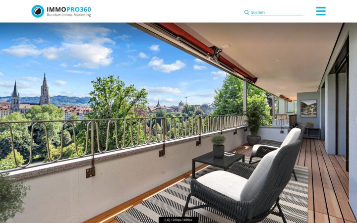 Screenshot of immopro360.ch