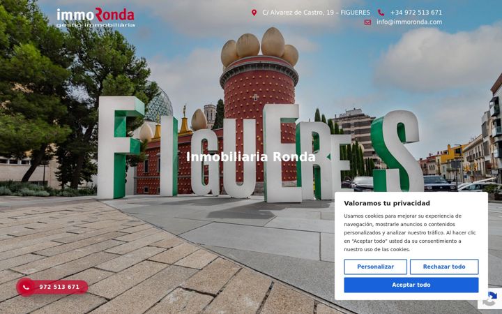 Skjámynd af immoronda.com