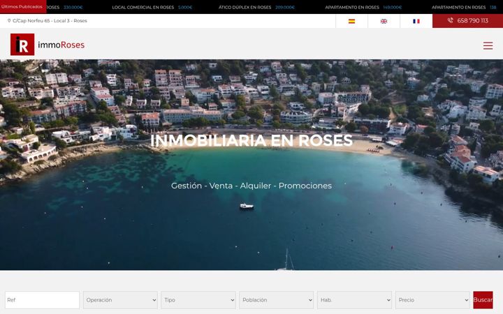 Screenshot of immoroses.es