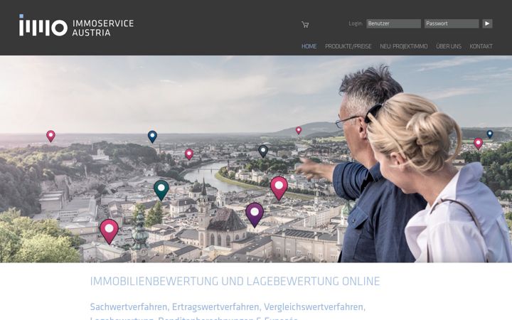 Screenshot of immoservice-austria.com