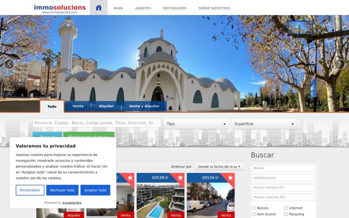 Screenshot of immosolucions.com