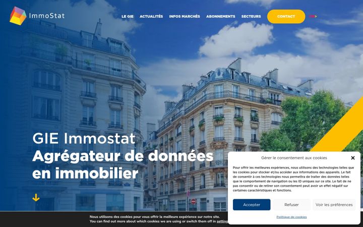 Screenshot of immostat.com