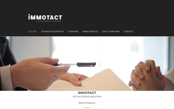 Screenshot di immotact.com