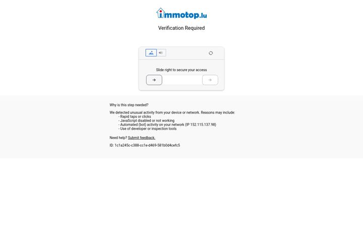 Screenshot of immotop.lu