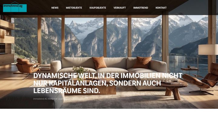 Screenshot of immotrendag.ch