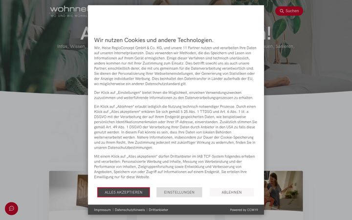Screenshot of immoversum.com