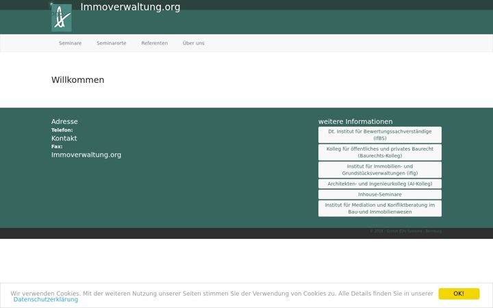 Screenshot of immoverwaltung.org