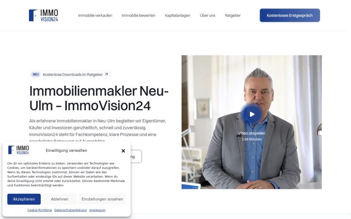 Screenshot of immovision24.eu