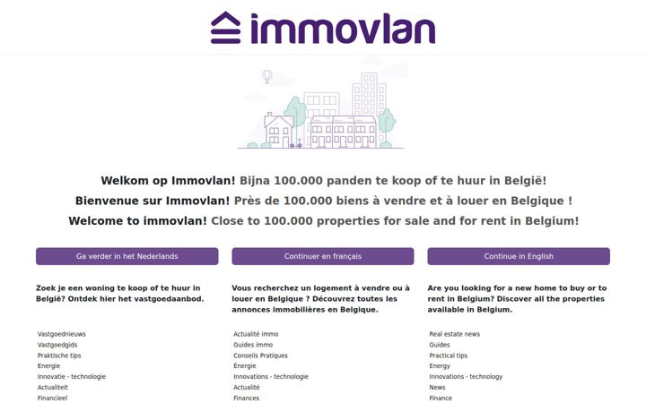 Screenshot of immovlan.be