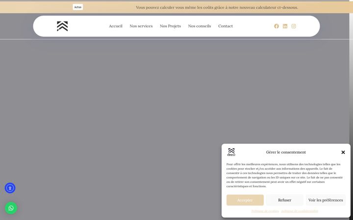 Screenshot of immovv.fr