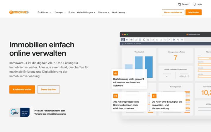 Screenshot of immoware24.de